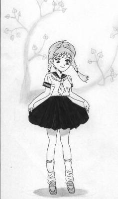 la fille au costume marin